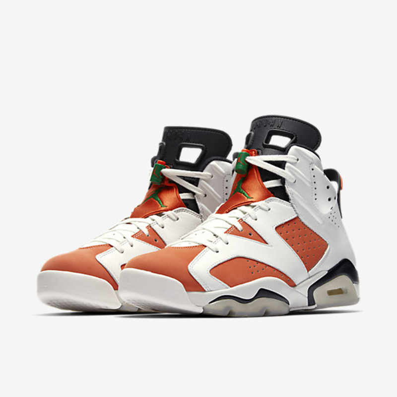 Orange and discount white jordan 6